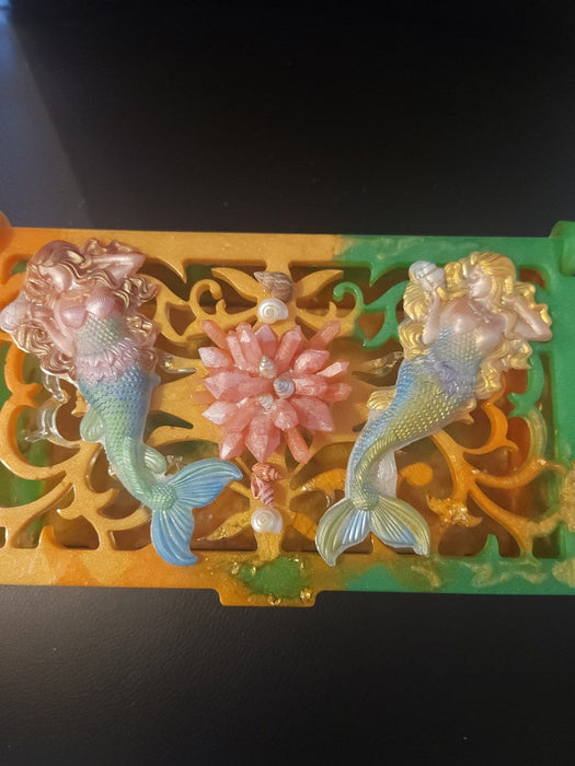 Two Mermaid Sisters Hidden Treasure Chest